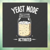 Autocollant Pour Fenêtre Mode levure Activé Chef Cuisine de cuisson (Feuille 3)