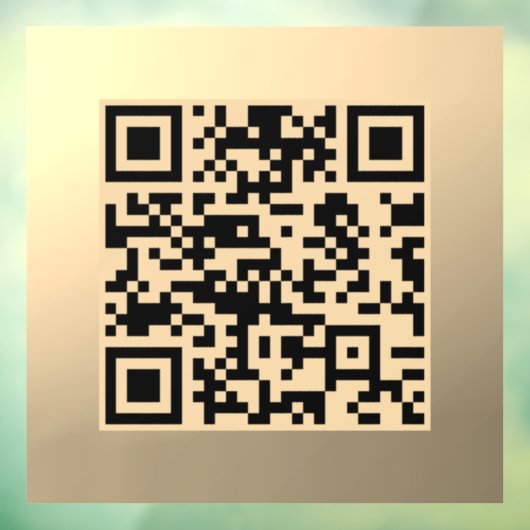 Autocollant Pour Fenêtre Modèle de code QR instantanément modifiable | Faux (Feuille 3)