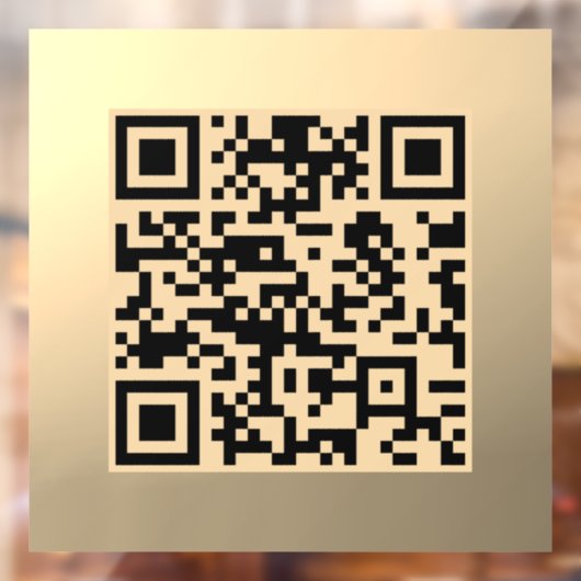 Autocollant Pour Fenêtre Modèle de code QR instantanément modifiable | Faux (Feuille 2)