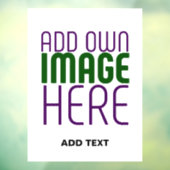 AUTOCOLLANT POUR FENÊTRE MODÈLE DE TEXTE D'IMAGE BLANC SIMPLE ÉDITABLE MODE (Feuille 3)