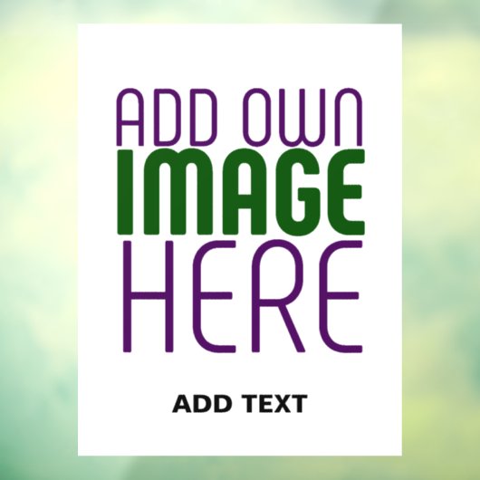 AUTOCOLLANT POUR FENÊTRE MODÈLE DE TEXTE D'IMAGE BLANC SIMPLE ÉDITABLE MODE (Feuille 3)