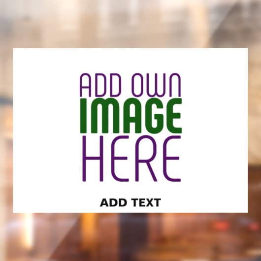 AUTOCOLLANT POUR FENÊTRE MODELE DE TEXTE D'IMAGE BLANC SIMPLE ÉDITABLE MODE (Feuille 2)