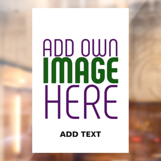 AUTOCOLLANT POUR FENÊTRE MODELE DE TEXTE D'IMAGE BLANC SIMPLE ÉDITABLE MODE (Feuille 2)