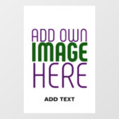 AUTOCOLLANT POUR FENÊTRE MODELE DE TEXTE D'IMAGE BLANC SIMPLE ÉDITABLE MODE (Feuille)