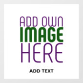 AUTOCOLLANT POUR FENÊTRE MODELE DE TEXTE D'IMAGE BLANC SIMPLE ÉDITABLE MODE (Feuille)