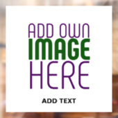 AUTOCOLLANT POUR FENÊTRE MODELE DE TEXTE D'IMAGE BLANC SIMPLE ÉDITABLE MODE (Feuille 2)