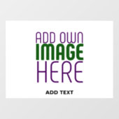 AUTOCOLLANT POUR FENÊTRE MODELE DE TEXTE D'IMAGE BLANCHE SIMPLE ÉDITABLE MO (Feuille)