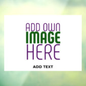AUTOCOLLANT POUR FENÊTRE MODELE DE TEXTE D'IMAGE BLANCHE SIMPLE ÉDITABLE MO (Feuille 3)