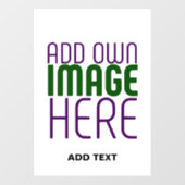 AUTOCOLLANT POUR FENÊTRE MODÈLE DE TEXTE D'IMAGE BLANCHE SIMPLE MODERNE (Feuille)