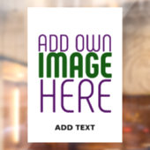 AUTOCOLLANT POUR FENÊTRE MODÈLE DE TEXTE D'IMAGE BLANCHE SIMPLE MODERNE (Feuille 2)