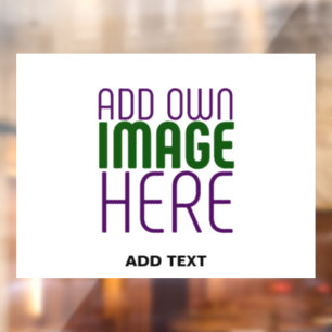 AUTOCOLLANT POUR FENÊTRE MODÈLE DE TEXTE D'IMAGE BLANCHE SIMPLE MODERNE