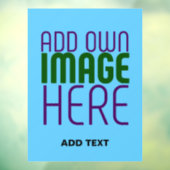 AUTOCOLLANT POUR FENÊTRE MODÈLE DE TEXTE D'IMAGE BLEU SKY SWAG MODERNE MODI (Feuille 3)