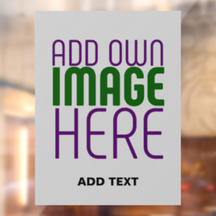AUTOCOLLANT POUR FENÊTRE MODELE DE TEXTE D'IMAGE EN CENDRE SIMPLE ÉDITABLE
