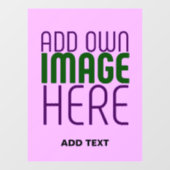 AUTOCOLLANT POUR FENÊTRE MODELE DE TEXTE D'IMAGE MAUVE SIMPLE ÉDITABLE MODE (Feuille)