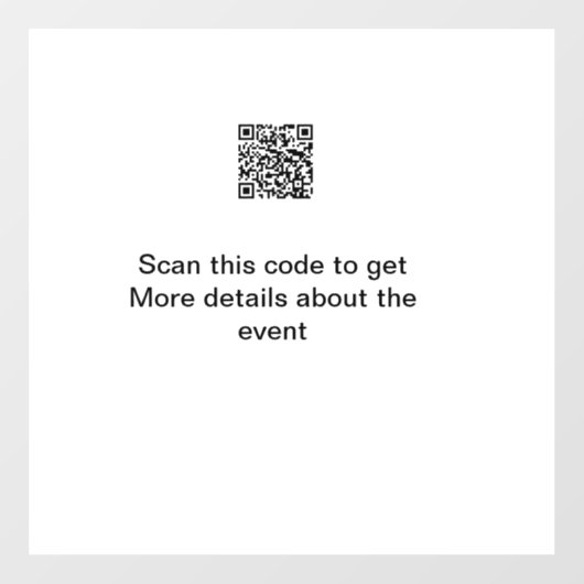 Autocollant Pour Fenêtre Modèle d'événement commercial simple analyse code (Feuille)