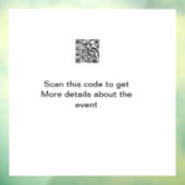 Autocollant Pour Fenêtre Modèle d'événement commercial simple analyse code (Feuille 3)