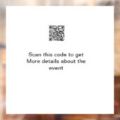 Autocollant Pour Fenêtre Modèle d'événement commercial simple analyse code (Feuille 2)