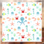 Autocollant Pour Fenêtre Modèle Sea World (Feuille 2)