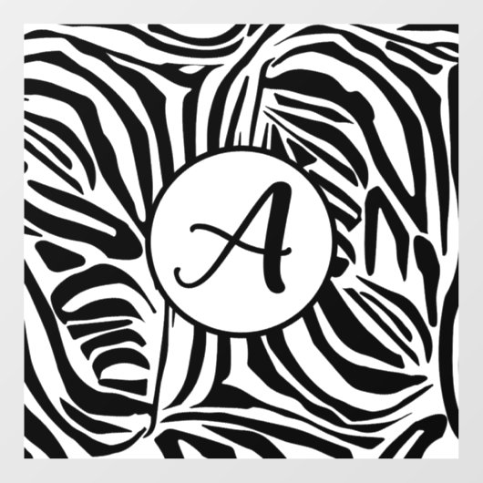 Autocollant Pour Fenêtre Modèle Zebra (Feuille)