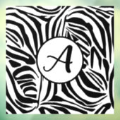 Autocollant Pour Fenêtre Modèle Zebra (Feuille 3)