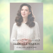 Autocollant Pour Fenêtre Modern Celebration of Life Large Photo Cling (Feuille 3)