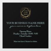 Autocollant Pour Fenêtre Moderne Elegant Aqua Turquoise Custom Business Log (Feuille)