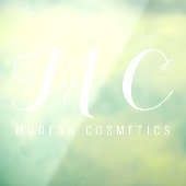 Autocollant Pour Fenêtre Moderne Elégante Typographie Société Monogramme (Feuille 3)