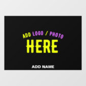 AUTOCOLLANT POUR FENÊTRE MODERNE ET MODERNE PERSONNALISABLE NOIR VÉRIFIÉ (Feuille)