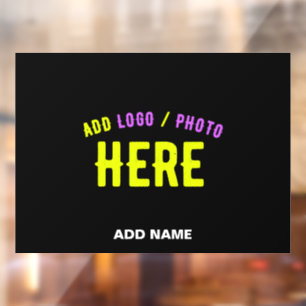 AUTOCOLLANT POUR FENÊTRE MODERNE ET MODERNE PERSONNALISABLE NOIR VÉRIFIÉ