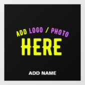 AUTOCOLLANT POUR FENÊTRE MODERNE ET MODERNE PERSONNALISABLE NOIR VÉRIFIÉ (Feuille)