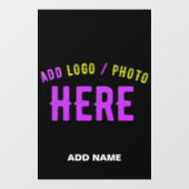 AUTOCOLLANT POUR FENÊTRE MODERNE ET MODERNE PERSONNALISABLE NOIR VÉRIFIÉ (Feuille)