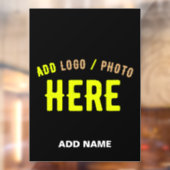 AUTOCOLLANT POUR FENÊTRE MODERNE ET MODERNE PERSONNALISABLE NOIR VÉRIFIÉ (Feuille 2)