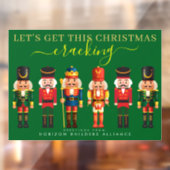 Autocollant Pour Fenêtre Moderne Fun Green Nutcracker Business Window Deck (Feuille 2)