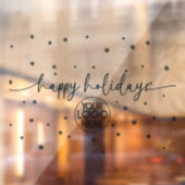 Autocollant Pour Fenêtre Moderne Happy Holidays Business Logo Snowflake (Feuille 2)
