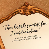 Autocollant Pour Fenêtre Moderne Propre Élégant Script Citation Miroir