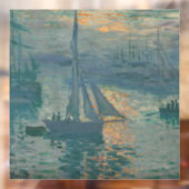Autocollant Pour Fenêtre Monet Sunrise Marine Impressionnisme peinture (Feuille 2)
