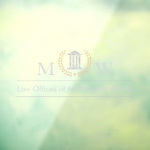 Autocollant Pour Fenêtre Monogramed Courthouse (Feuille 3)