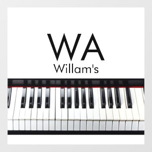 Autocollant Pour Fenêtre Monogramme ajouter le nom de la lettre initiale te