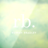 Autocollant Pour Fenêtre Monogramme Classic Élégant Moderne Minimale Plaque (Feuille 3)