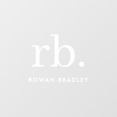 Autocollant Pour Fenêtre Monogramme Classic Élégant Moderne Minimale Plaque (Feuille)