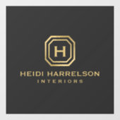 Autocollant Pour Fenêtre Monogramme du logo Glam Box (Feuille)