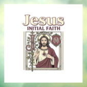 Autocollant Pour Fenêtre Monogramme initial de Jésus Foi Monogramme initial (Feuille 3)