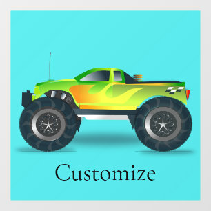 Autocollant Pour Fenêtre Monster Truck Thunder_Cove
