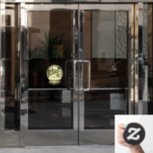 Autocollant Pour Fenêtre Monte-neige Art nouveau (Porte de bureau)