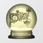 Autocollant Pour Fenêtre Monte-neige Art nouveau (Feuille)