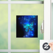 Autocollant Pour Fenêtre Morpho Butterfly in the Dark Background (Maison)