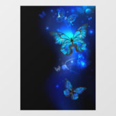 Autocollant Pour Fenêtre Morpho Butterfly in the Dark Background (Feuille)