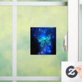 Autocollant Pour Fenêtre Morpho Butterfly in the Dark Background (Maison)