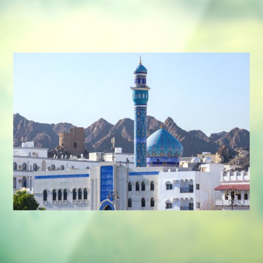 Autocollant Pour Fenêtre Mosquée Muttrah - Mascate, Oman (Feuille 3)