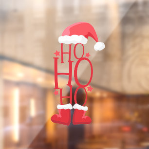 Autocollant Pour Fenêtre Mot de Noël Art Ho Ho Ho